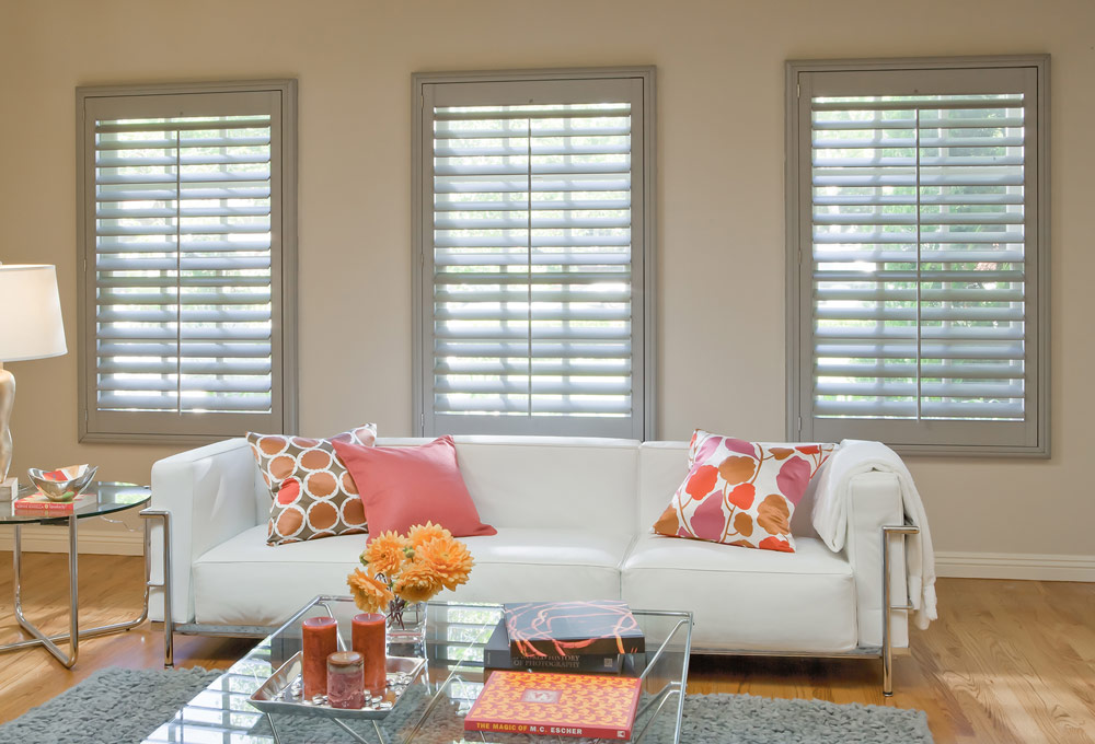 living room shutters interior